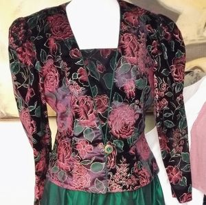 Vintage Patra Velvet & Taffeta suit